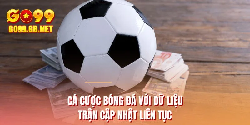 Cá cược bóng đá với dữ liệu trận cập nhật liên tục